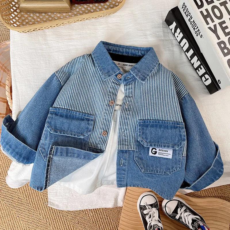 Denim Striped Jacket