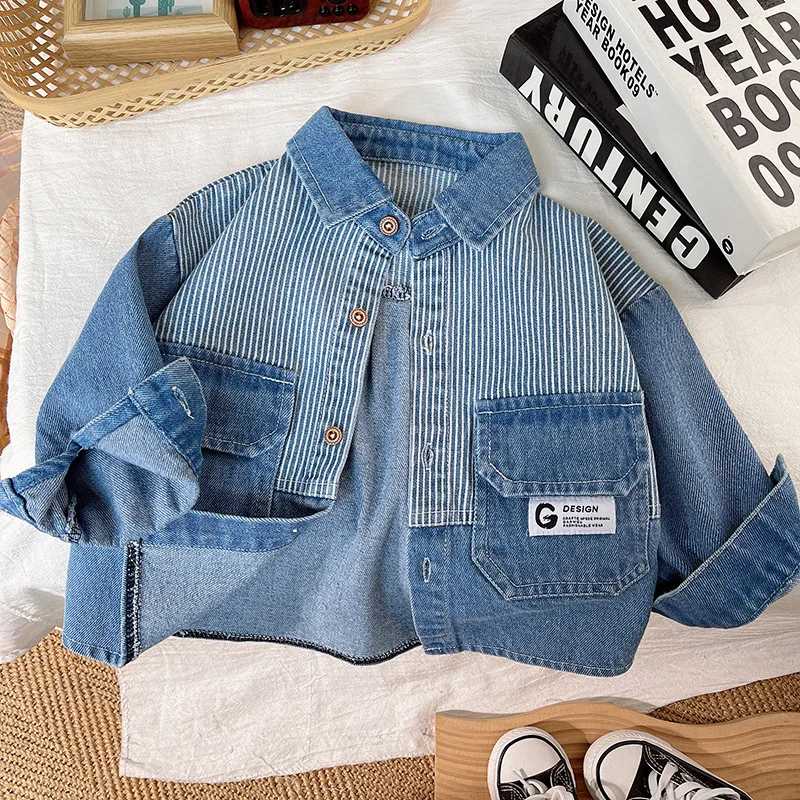 Denim Striped Jacket